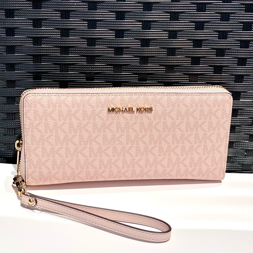 Michael Kors Large Continental Wallet Powder Blush Multi - Picture 11 of 12